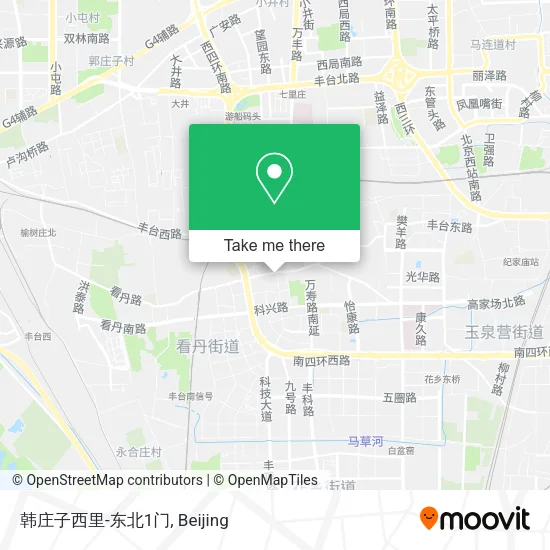 韩庄子西里-东北1门 map