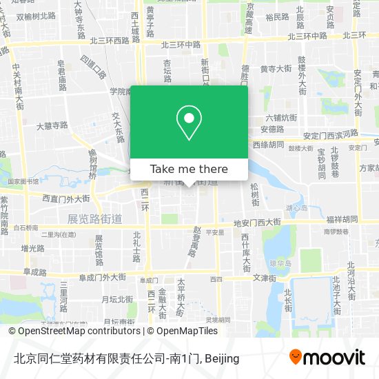 北京同仁堂药材有限责任公司-南1门 map
