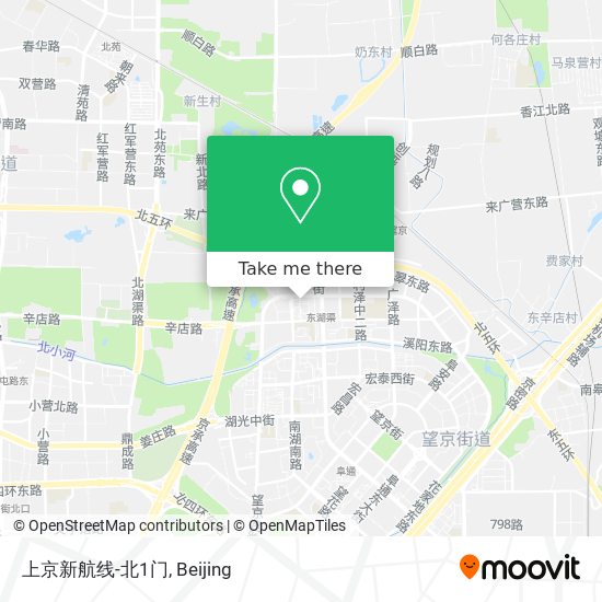 上京新航线-北1门 map