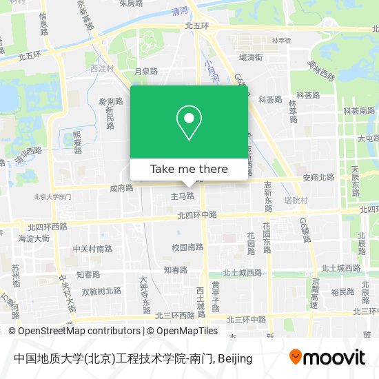 中国地质大学(北京)工程技术学院-南门 map