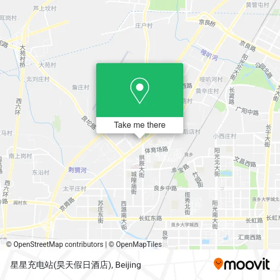 星星充电站(昊天假日酒店) map