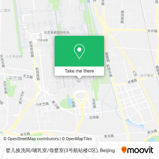 婴儿换洗间/哺乳室/母婴室(3号航站楼C区) map