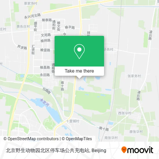 北京野生动物园北区停车场公共充电站 map