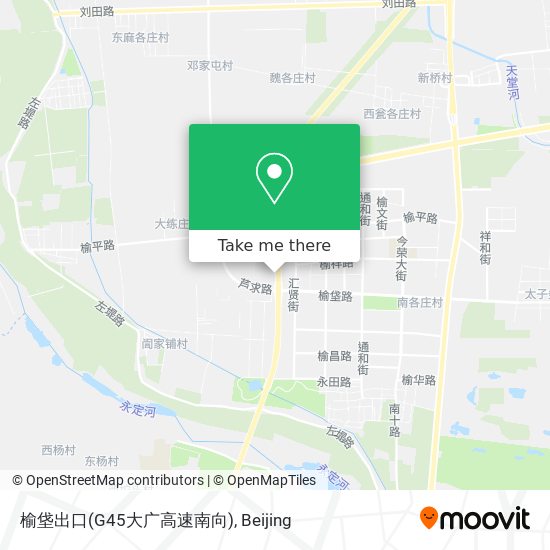 榆垡出口(G45大广高速南向) map