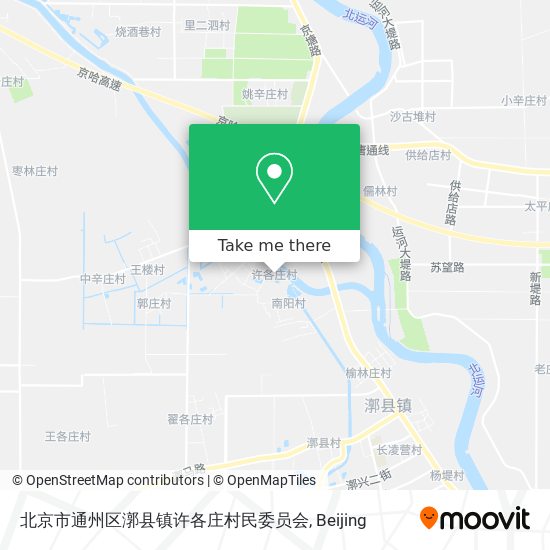 北京市通州区漷县镇许各庄村民委员会 map