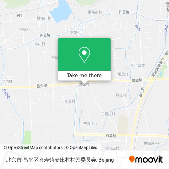 北京市 昌平区兴寿镇麦庄村村民委员会 map