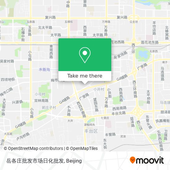 岳各庄批发市场日化批发 map