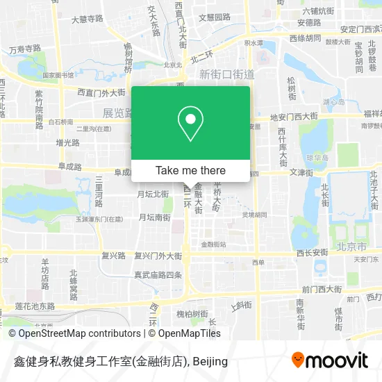 鑫健身私教健身工作室(金融街店) map