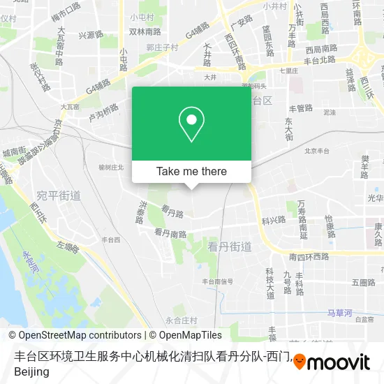丰台区环境卫生服务中心机械化清扫队看丹分队-西门 map