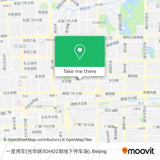 一度用车(光华路SOHO2期地下停车场) map