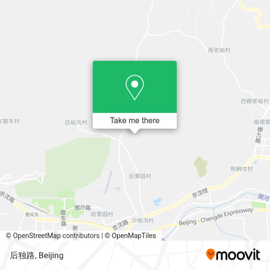 后独路 map
