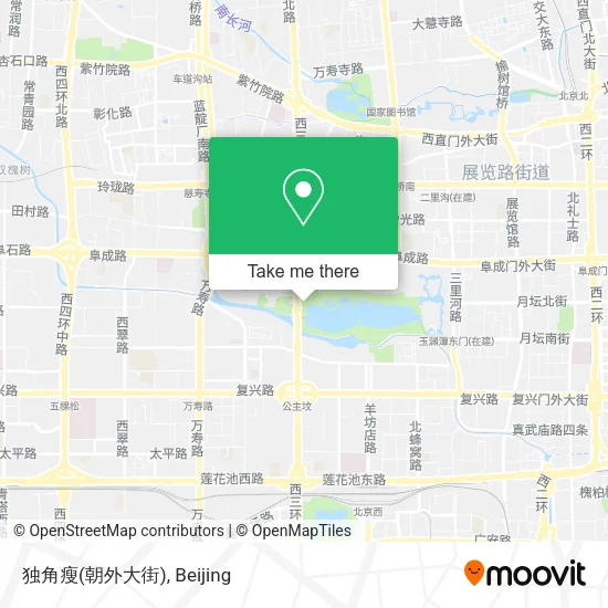独角瘦(朝外大街) map