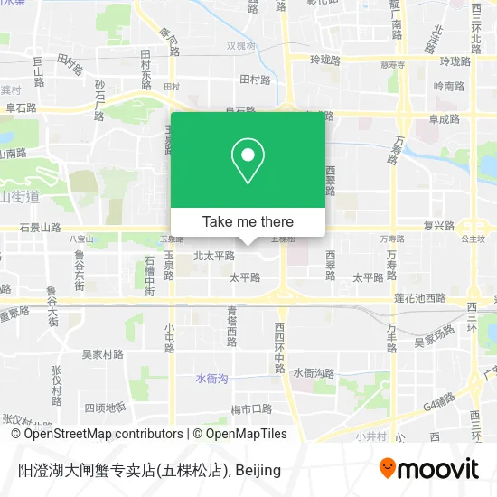 阳澄湖大闸蟹专卖店(五棵松店) map
