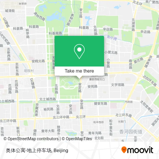 奥体公寓-地上停车场 map