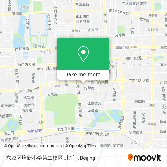 东城区培新小学第二校区-北1门 map