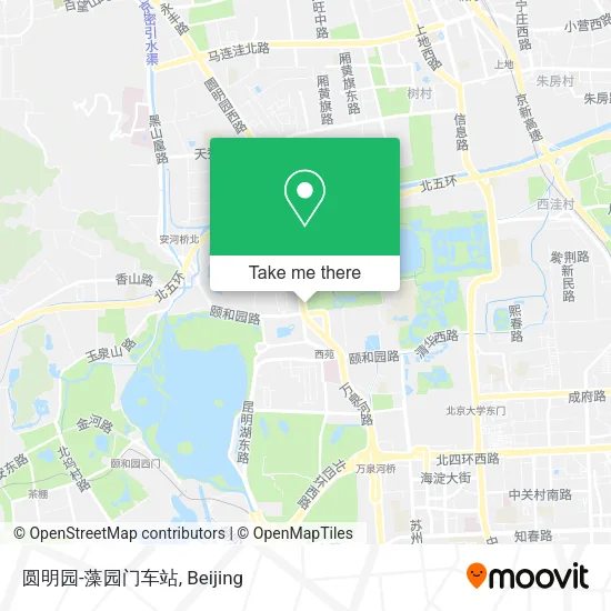 圆明园-藻园门车站 map