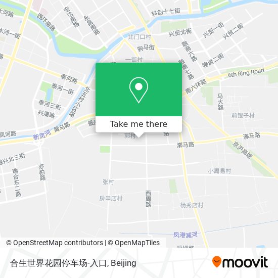 合生世界花园停车场-入口 map