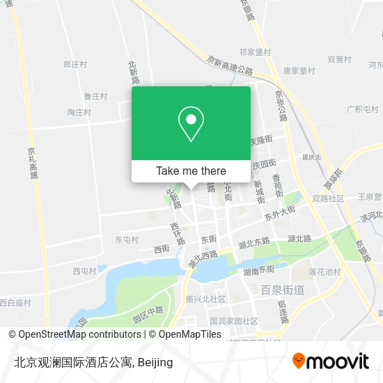 北京观澜国际酒店公寓 map