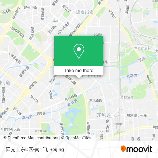 阳光上东C区-南1门 map