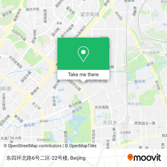 东四环北路6号二区-22号楼 map