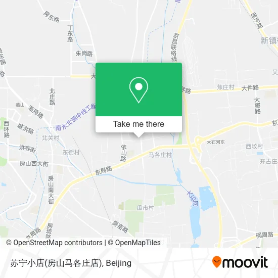 苏宁小店(房山马各庄店) map
