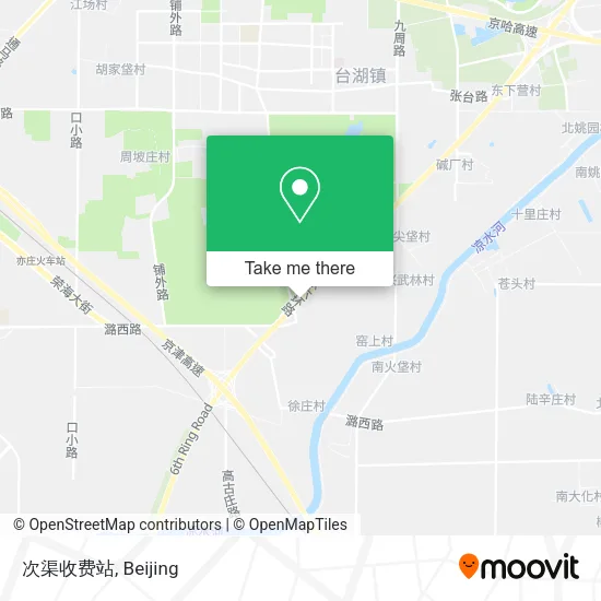 次渠收费站 map