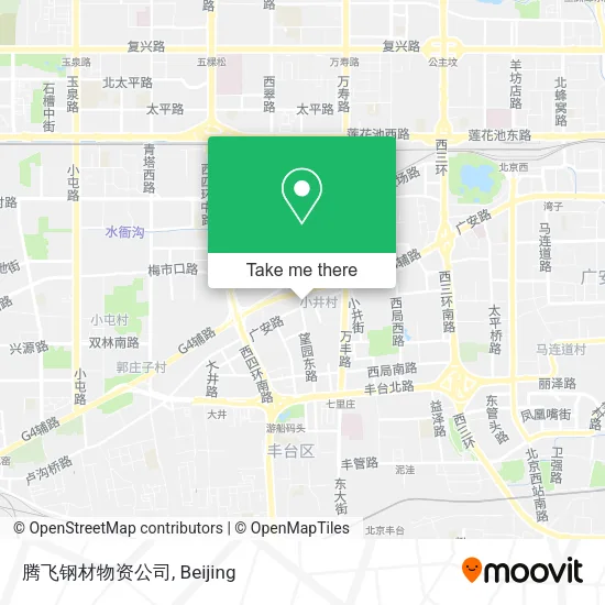 腾飞钢材物资公司 map