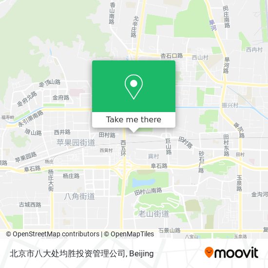 北京市八大处均胜投资管理公司 map