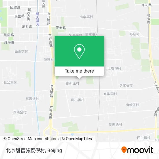 北京甜蜜缘度假村 map