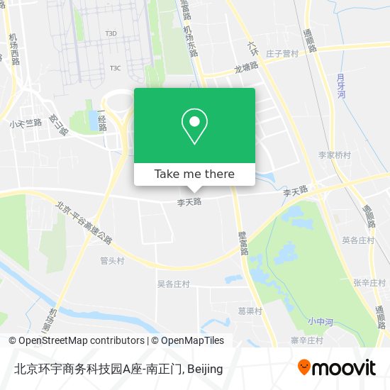 北京环宇商务科技园A座-南正门 map