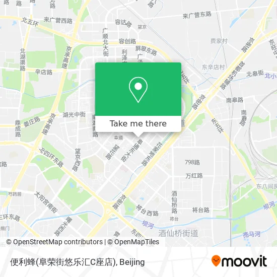 便利蜂(阜荣街悠乐汇C座店) map