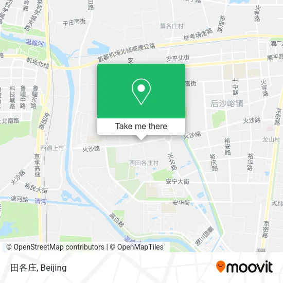 田各庄 map