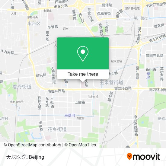 天坛医院 map