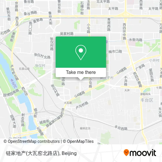 链家地产(大瓦窑北路店) map