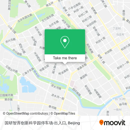 国研智库创新科学园停车场-出入口 map