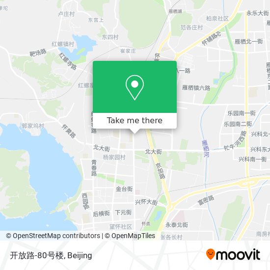 开放路-80号楼 map