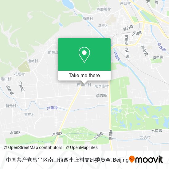 中国共产党昌平区南口镇西李庄村支部委员会 map