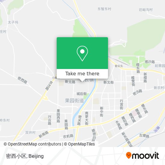 密西小区 map