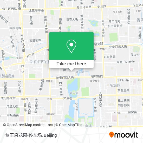 恭王府花园-停车场 map