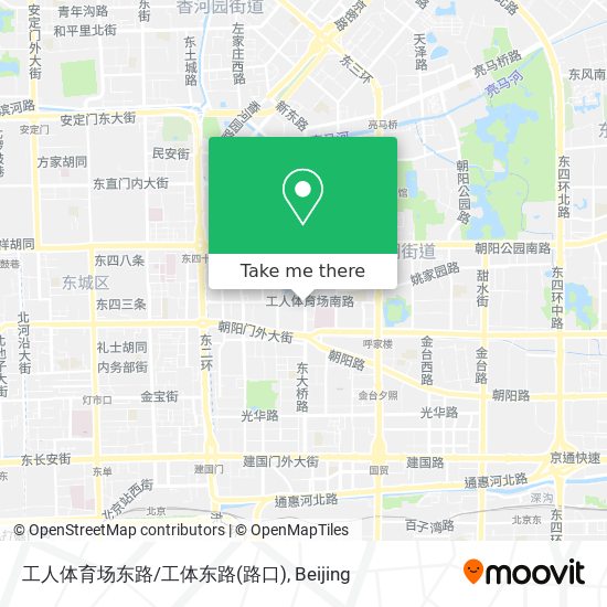 工人体育场东路/工体东路(路口) map