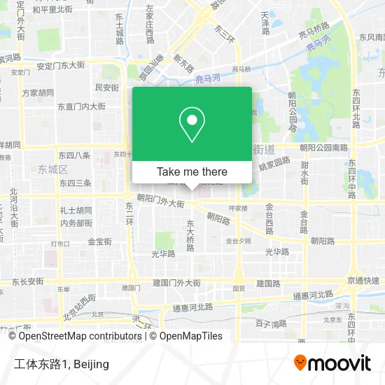 工体东路1 map