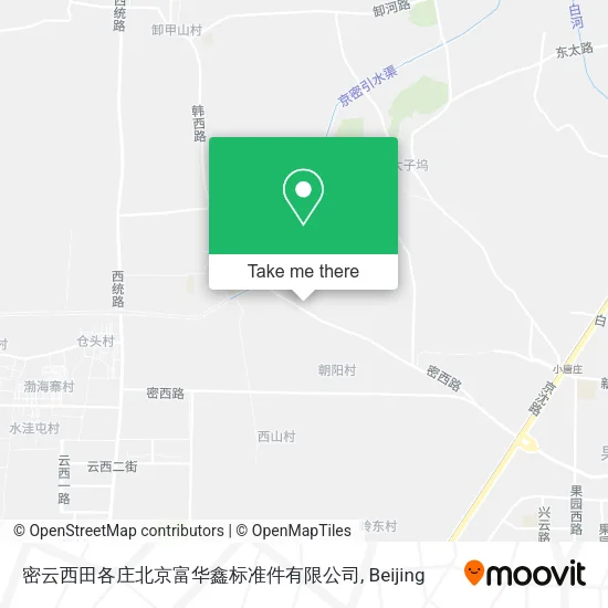 密云西田各庄北京富华鑫标准件有限公司 map
