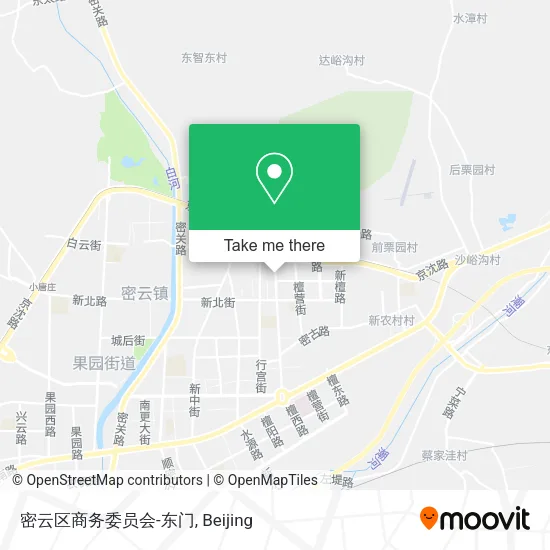 密云区商务委员会-东门 map