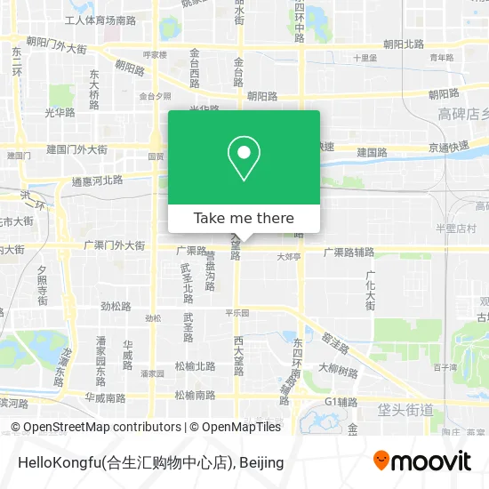HelloKongfu(合生汇购物中心店) map