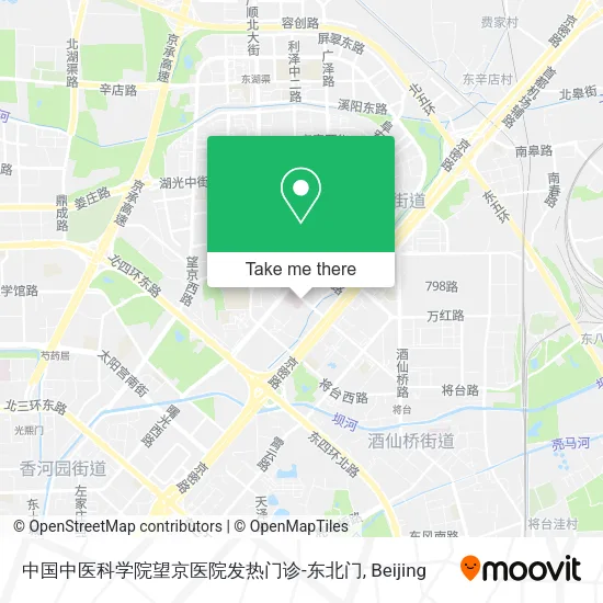 中国中医科学院望京医院发热门诊-东北门 map
