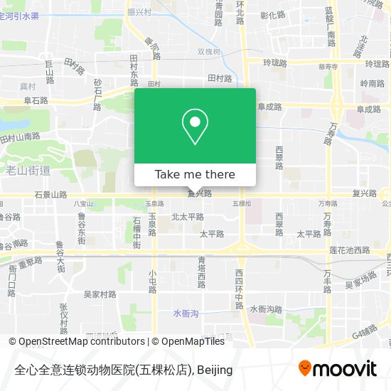 全心全意连锁动物医院(五棵松店) map