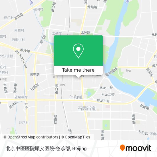 北京中医医院顺义医院-急诊部 map