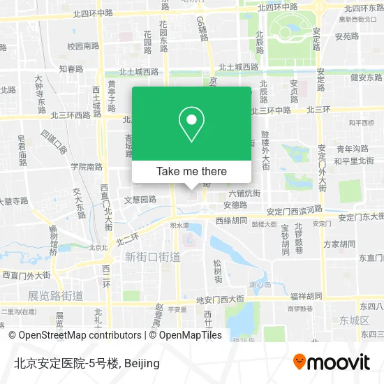 北京安定医院-5号楼 map