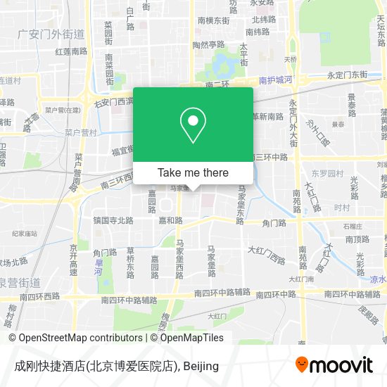 成刚快捷酒店(北京博爱医院店) map