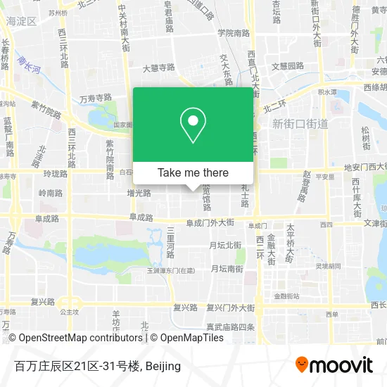 百万庄辰区21区-31号楼 map